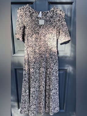 Pact Women’s Paisley Blossoms Fit & Flare Midi Dress